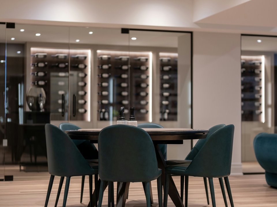 Concept Study 01 — Architectural penthouse wine wall display